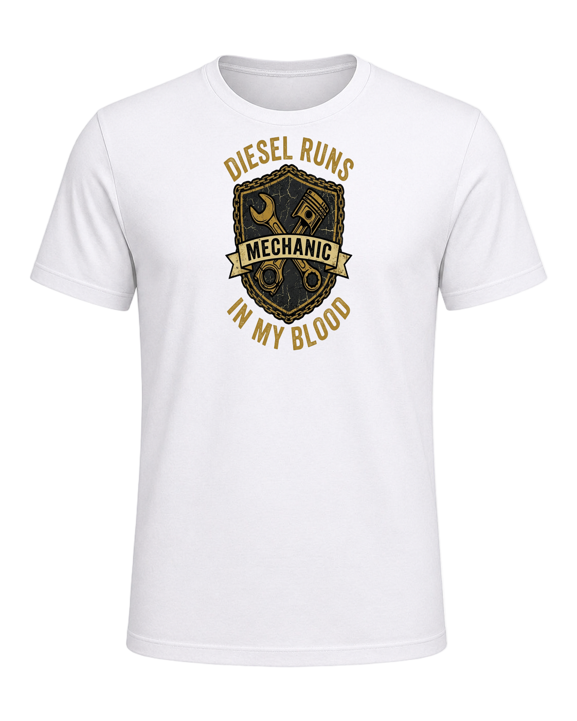Diesel Mechanic — White