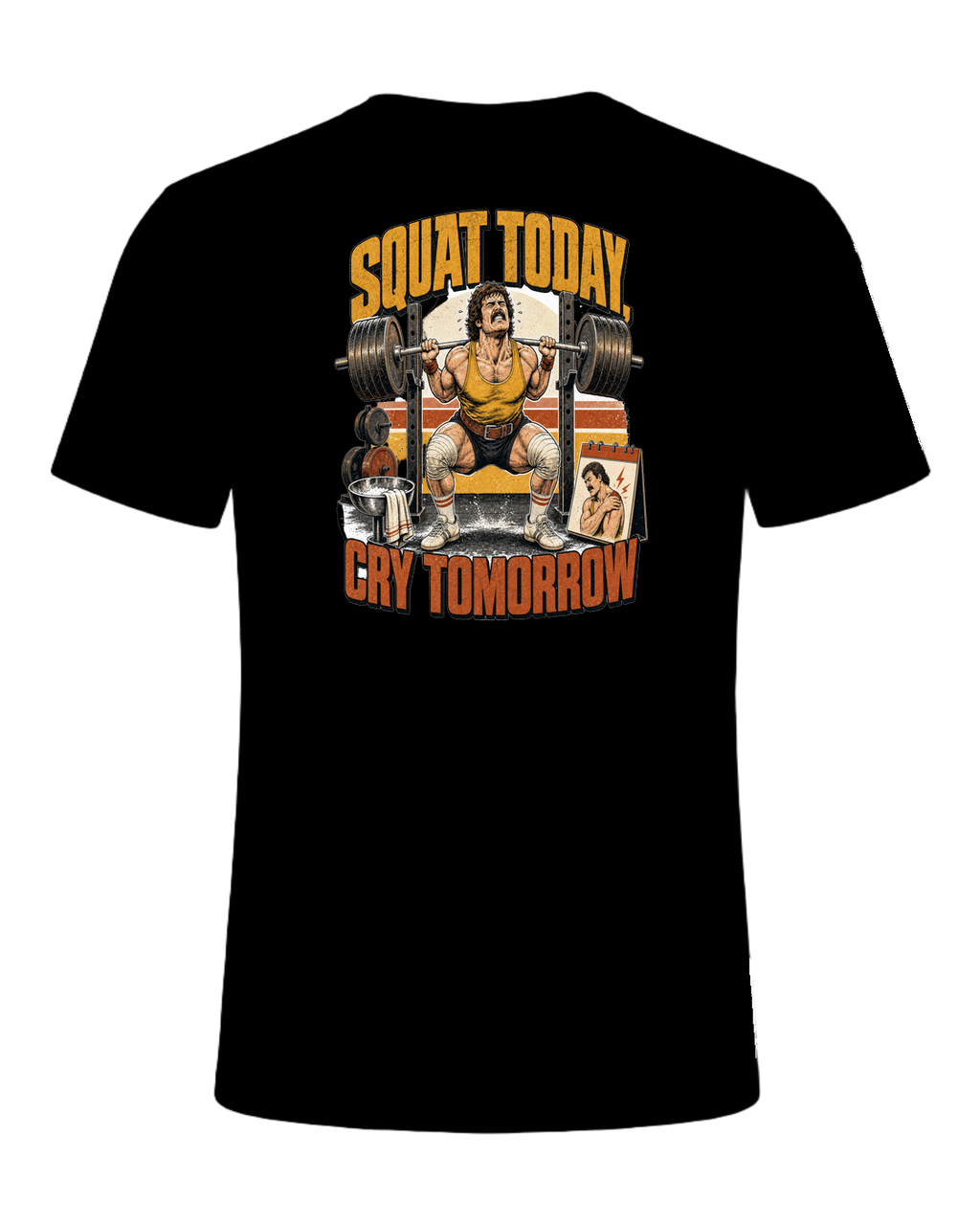 SQUAT TODAY, CRY TOMORROW — Black