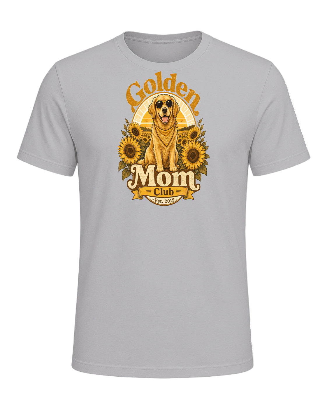 Golden Retriever Mom — Athletic Heather
