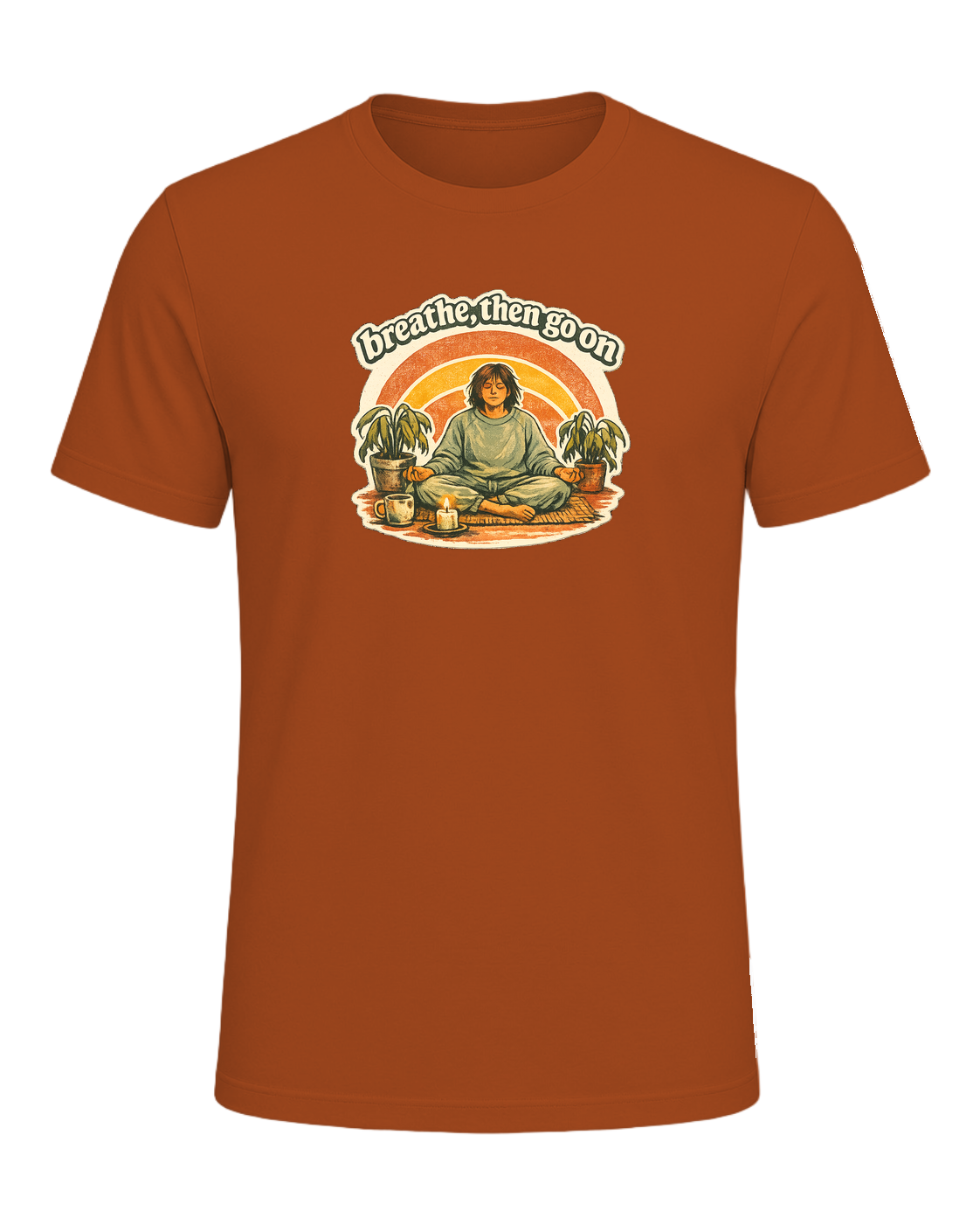 Breathe, Then Go On Tee — Autumn