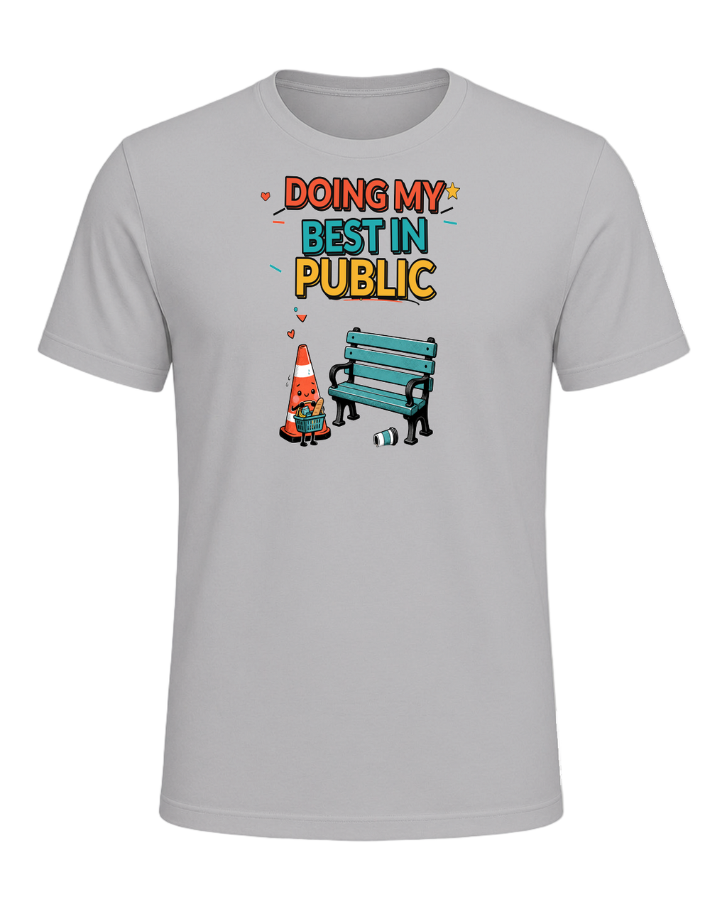 DOING MY BEST IN PUBLIC — Athletic Heather