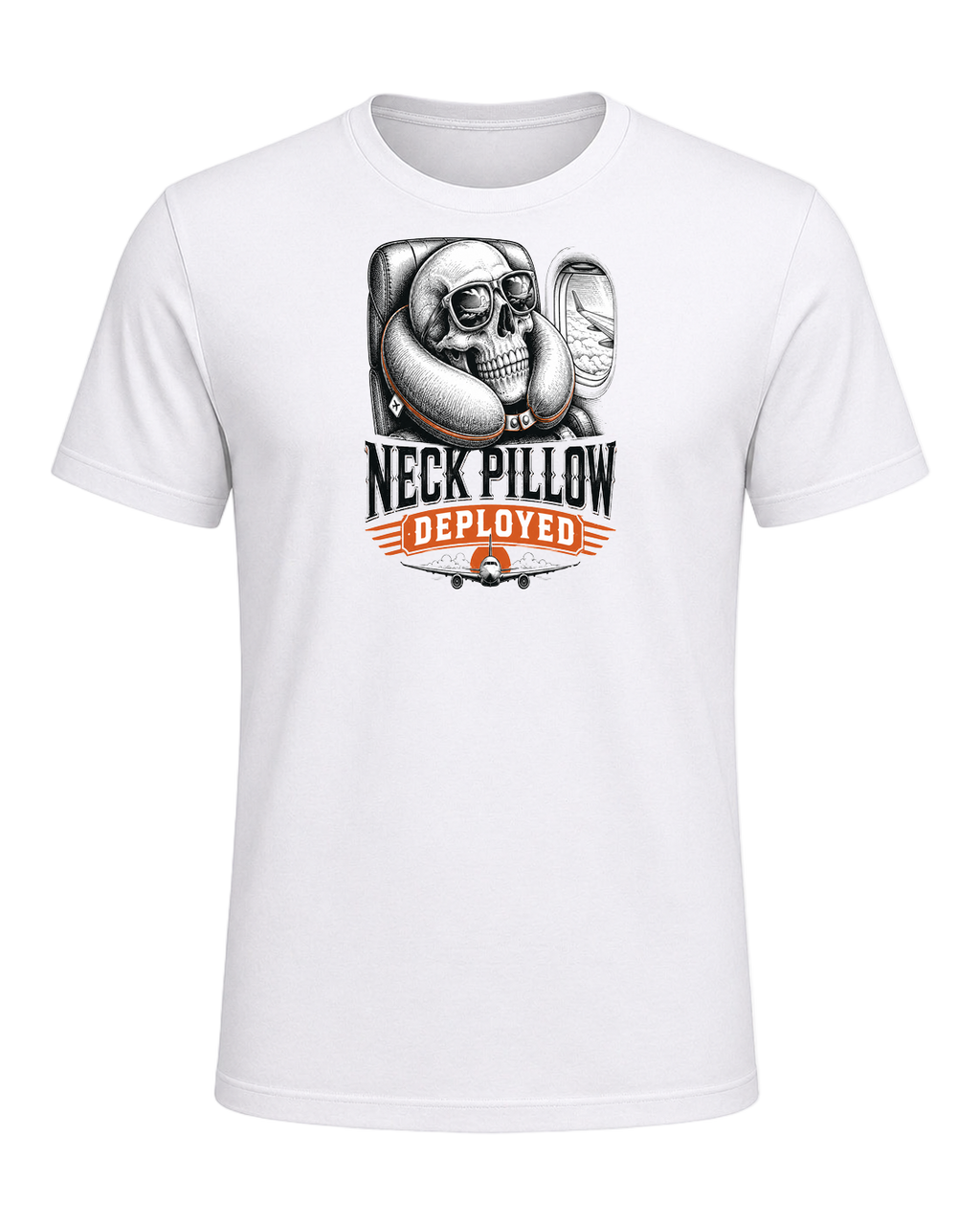 NECK PILLOW DEPLOYED — White