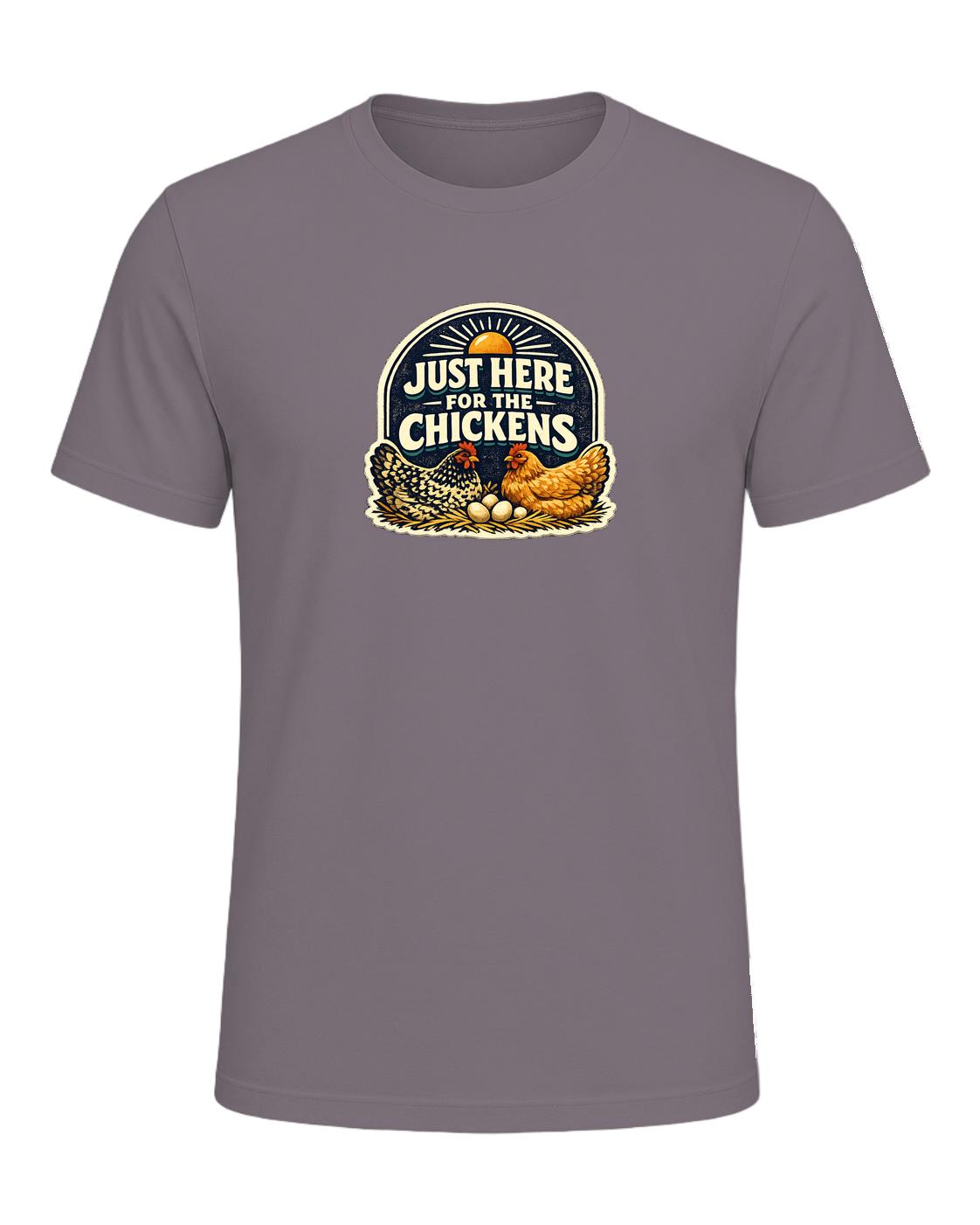 Just Here For The Chickens Tee — Storm