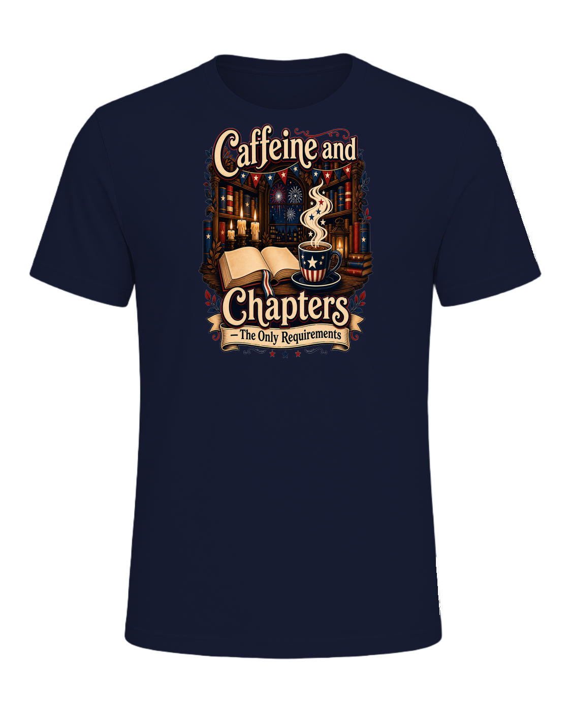 Books & Coffee — Navy
