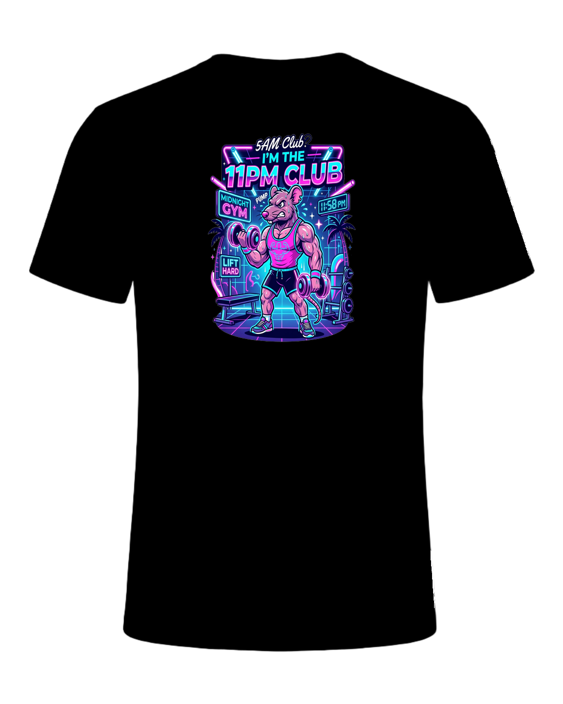 Gym Rat Night Owl — Black