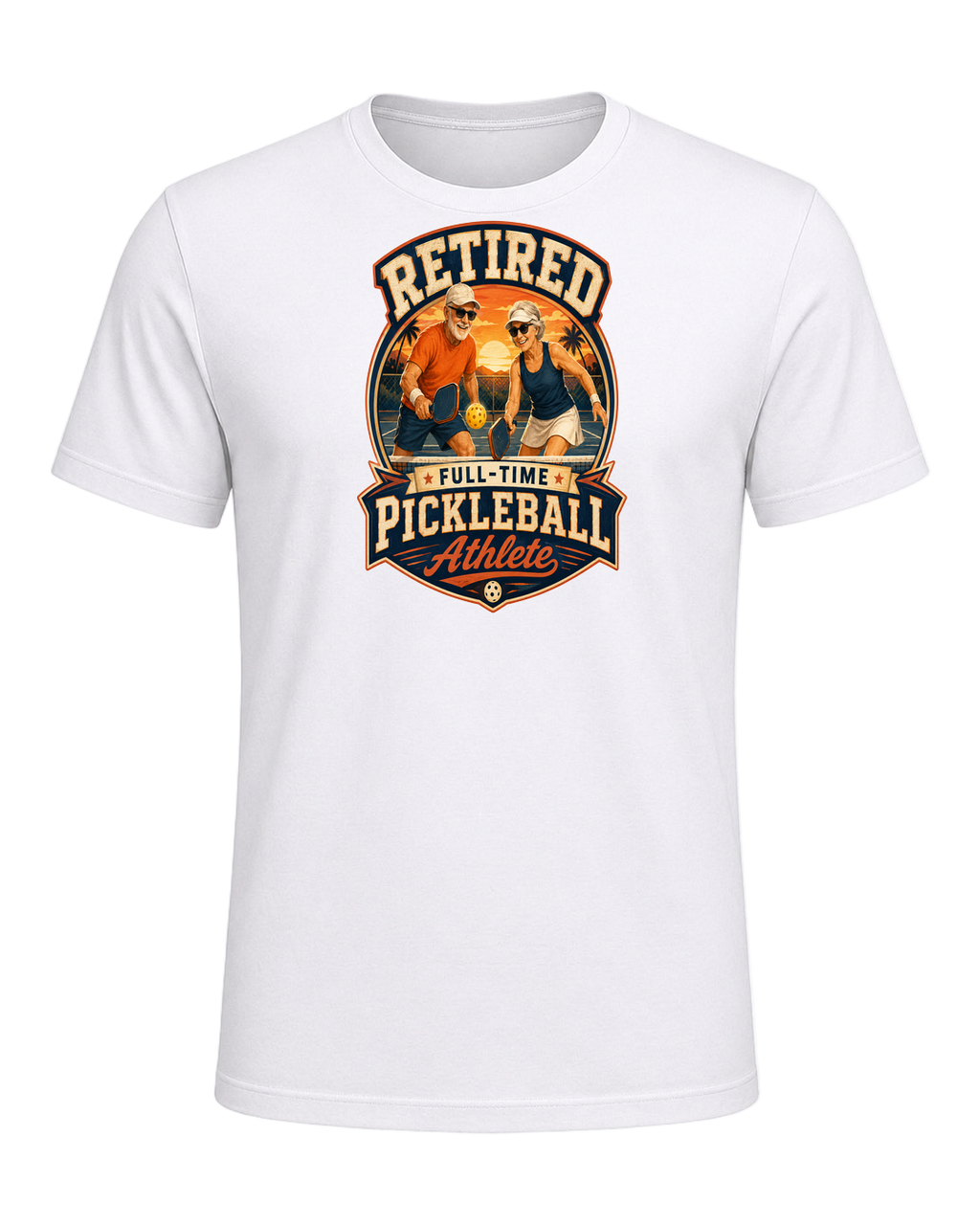 Pickleball Retirement — White