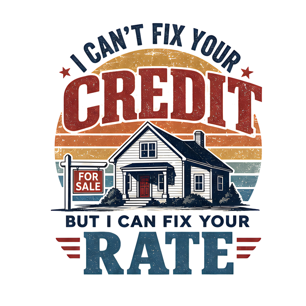 I CAN'T FIX YOUR CREDIT BUT I CAN FIX YOUR RATE