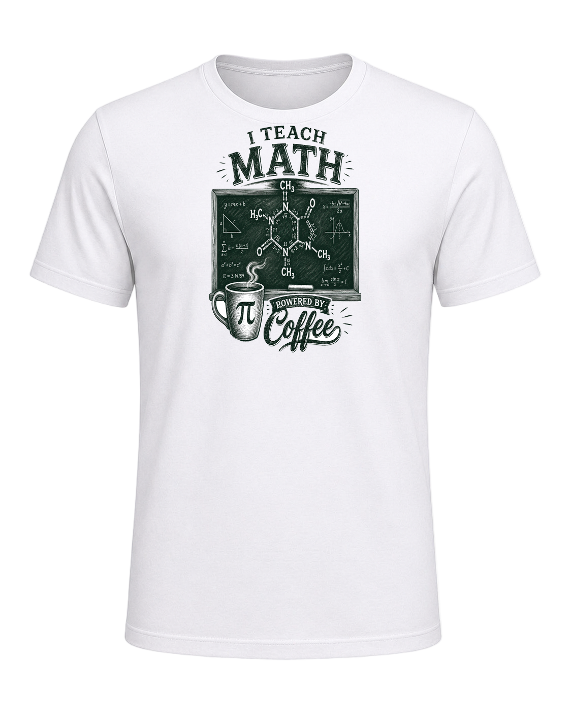 Math Teacher Humor — White