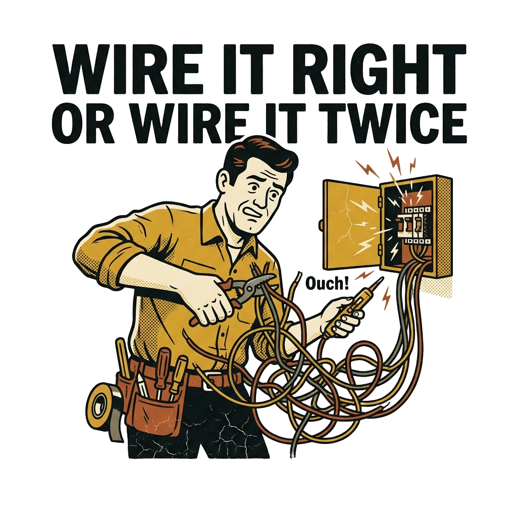 WIRE IT RIGHT OR WIRE IT TWICE