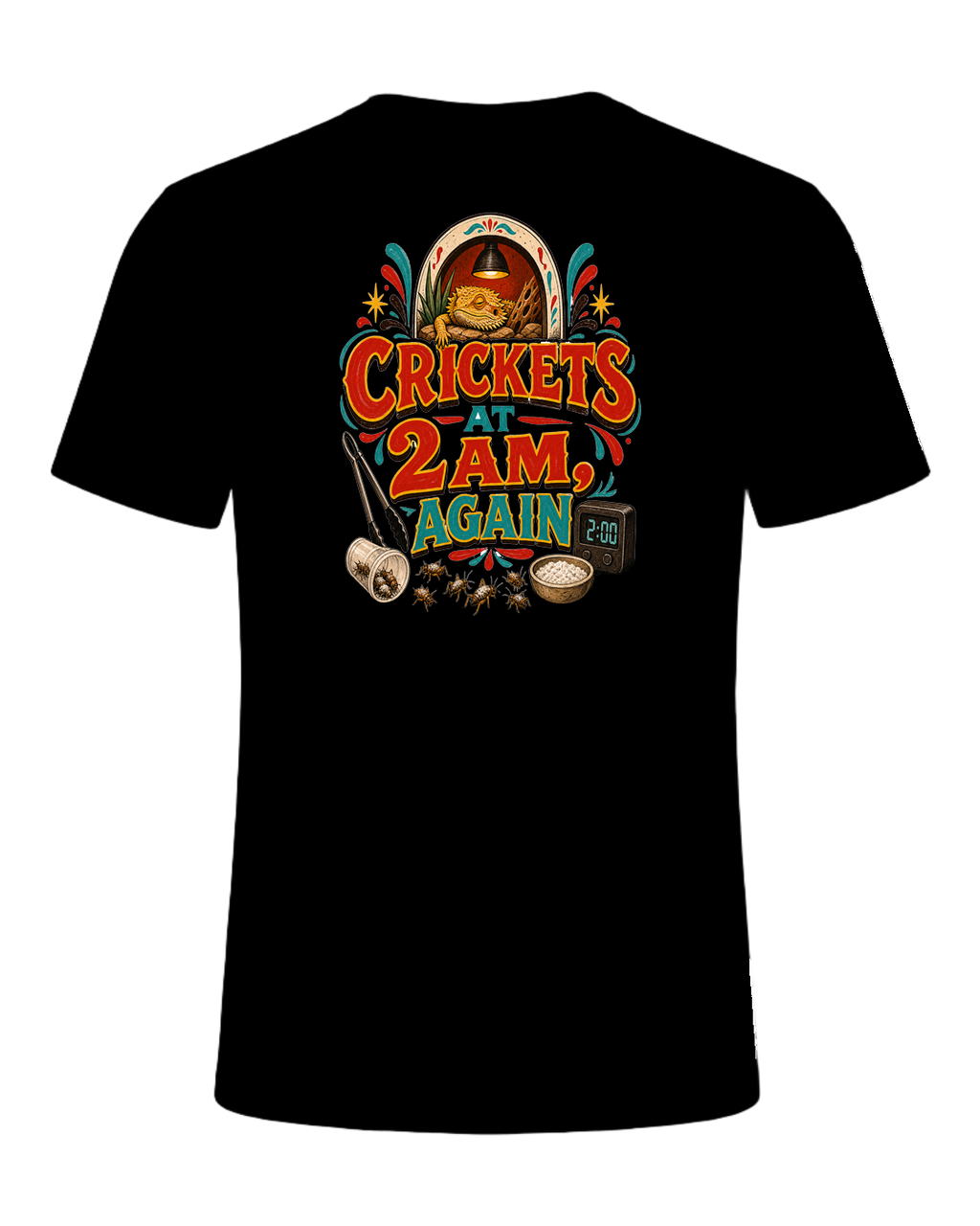 CRICKETS AT 2AM, AGAIN — Black