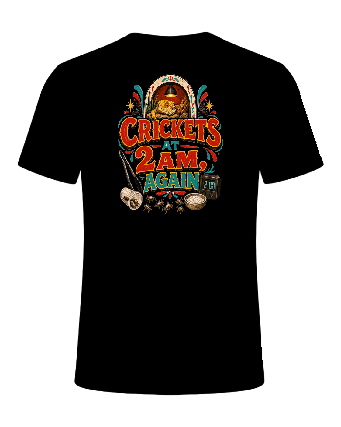 CRICKETS AT 2AM, AGAIN — Black