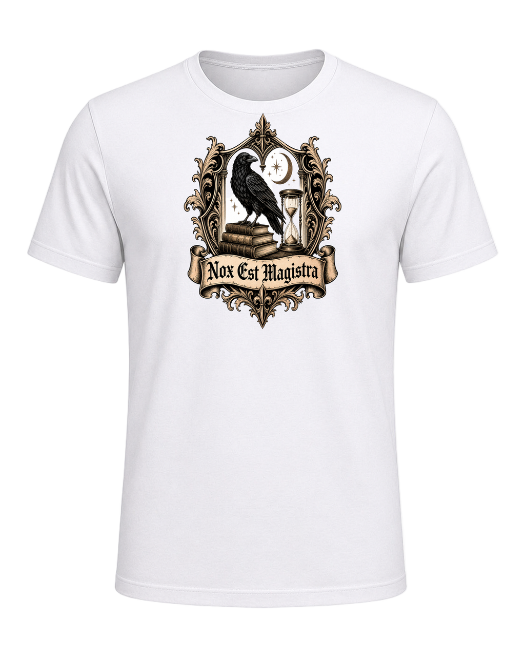 Latin Motto Crest — White