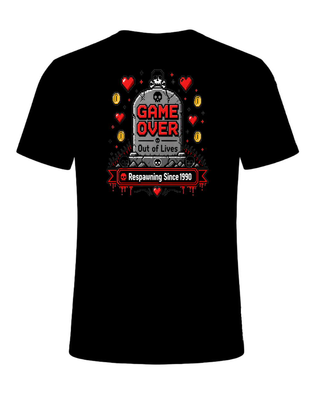 Game Over Humor — Black