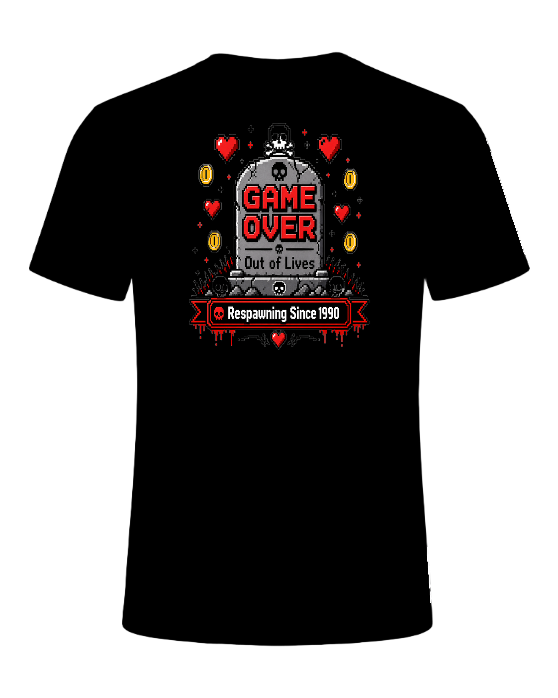 Game Over Humor — Black