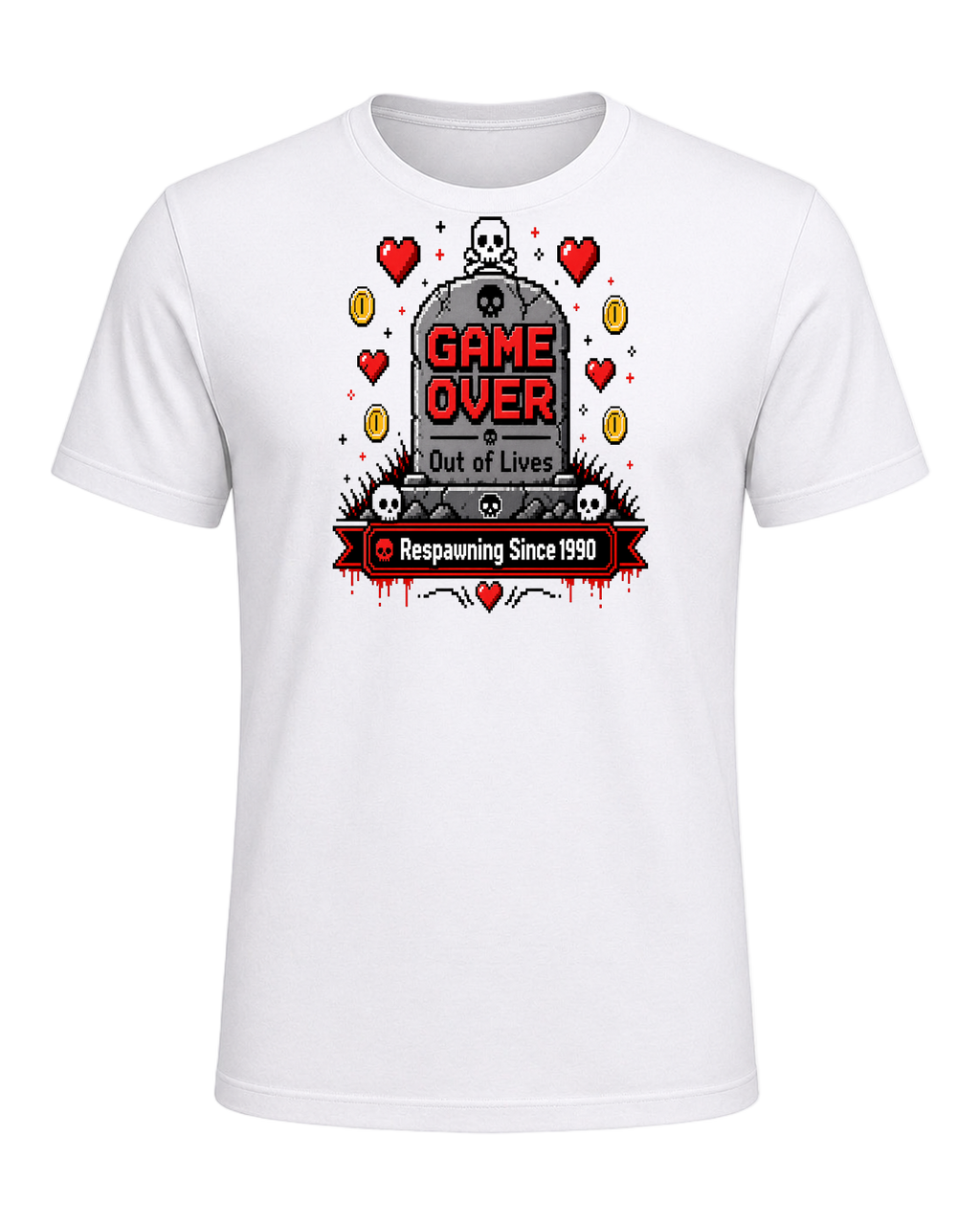 Game Over Humor — White