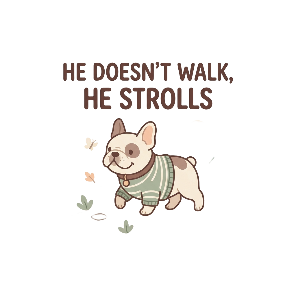 He Doesn't Walk, He Strolls