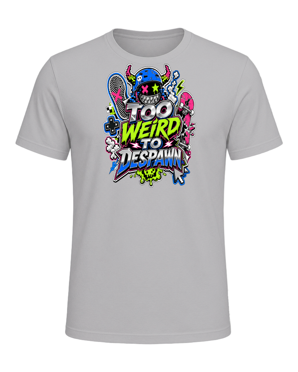 TOO WEIRD TO DESPAWN — Athletic Heather