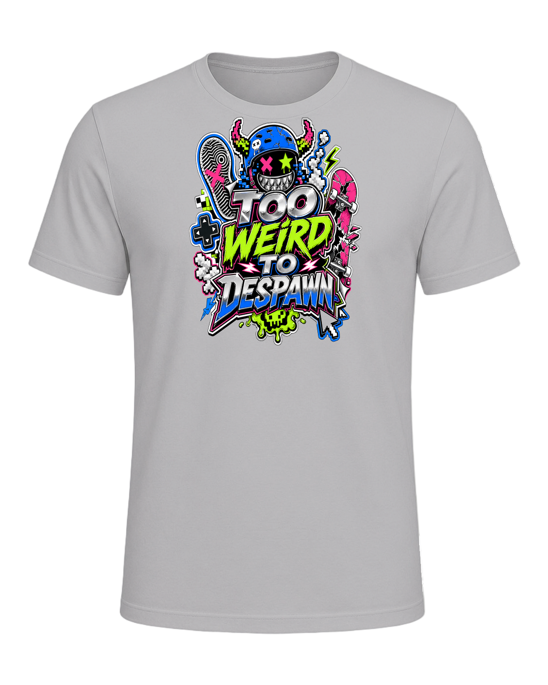 TOO WEIRD TO DESPAWN — Athletic Heather