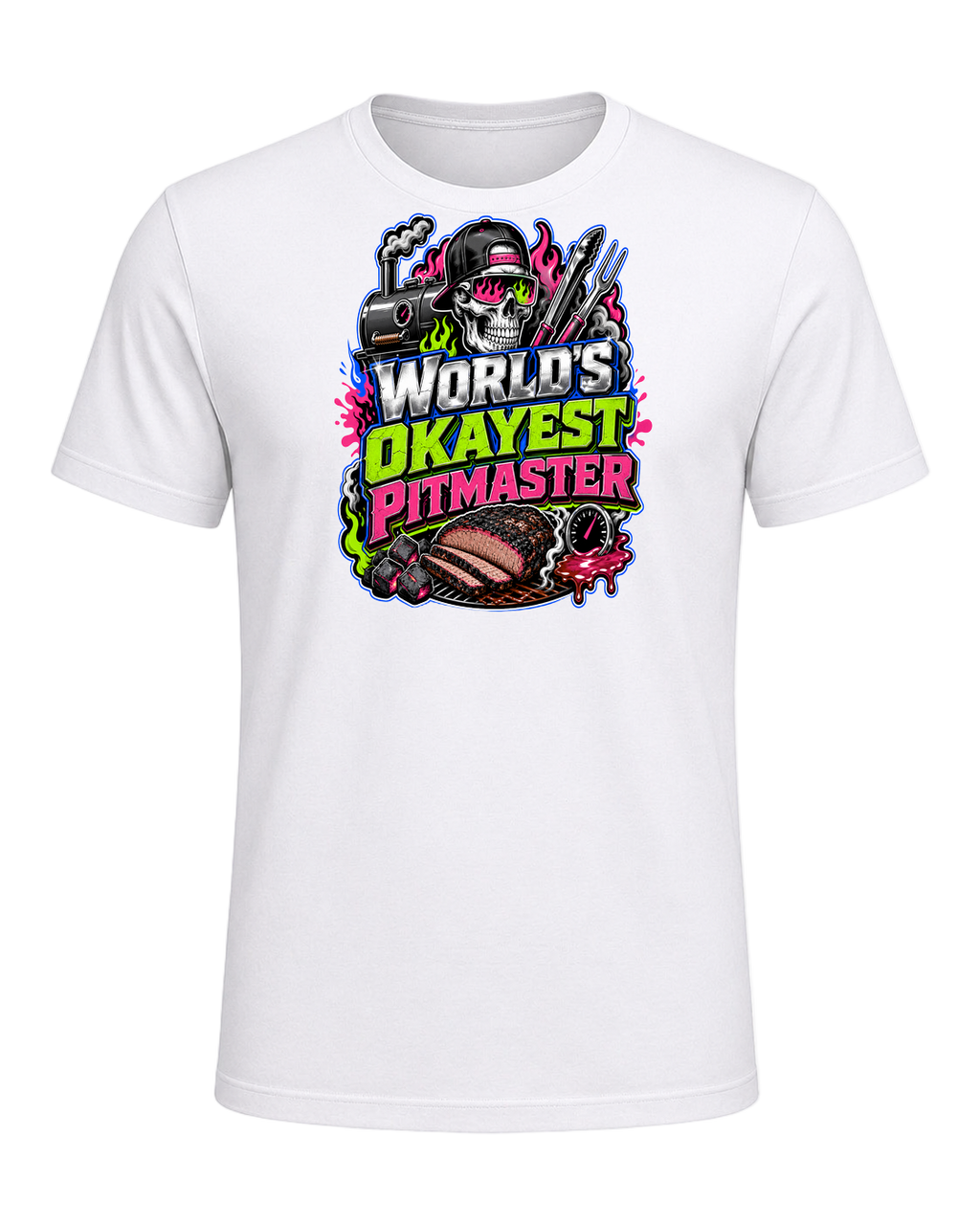 WORLD'S OKAYEST PITMASTER — White