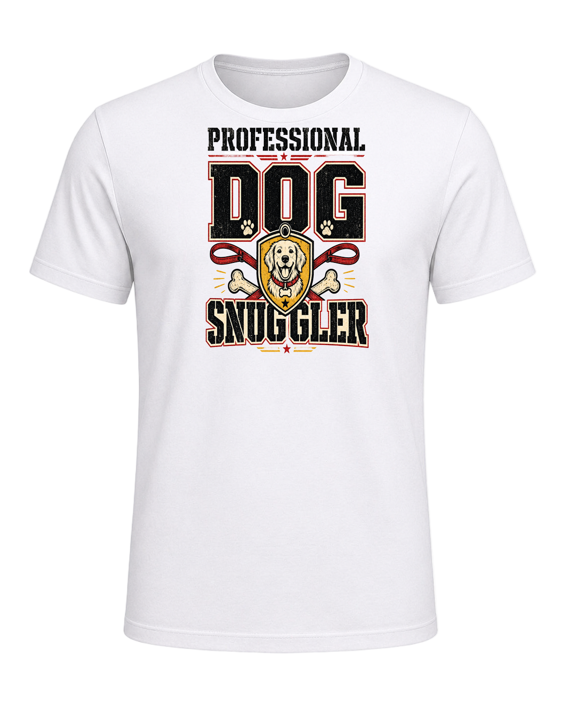 PROFESSIONAL DOG SNUGGLER — White