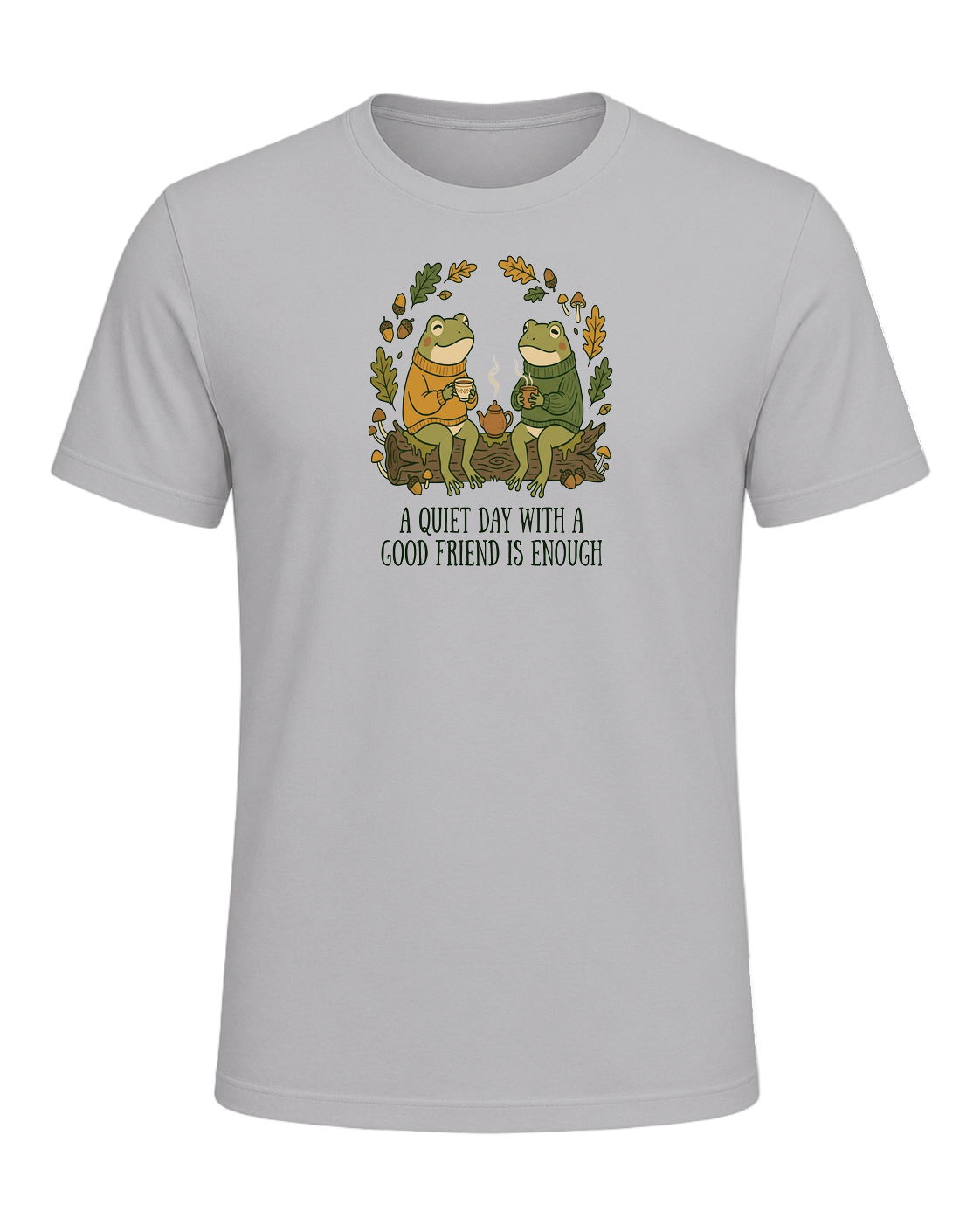 Cozy Frog Friends — Athletic Heather