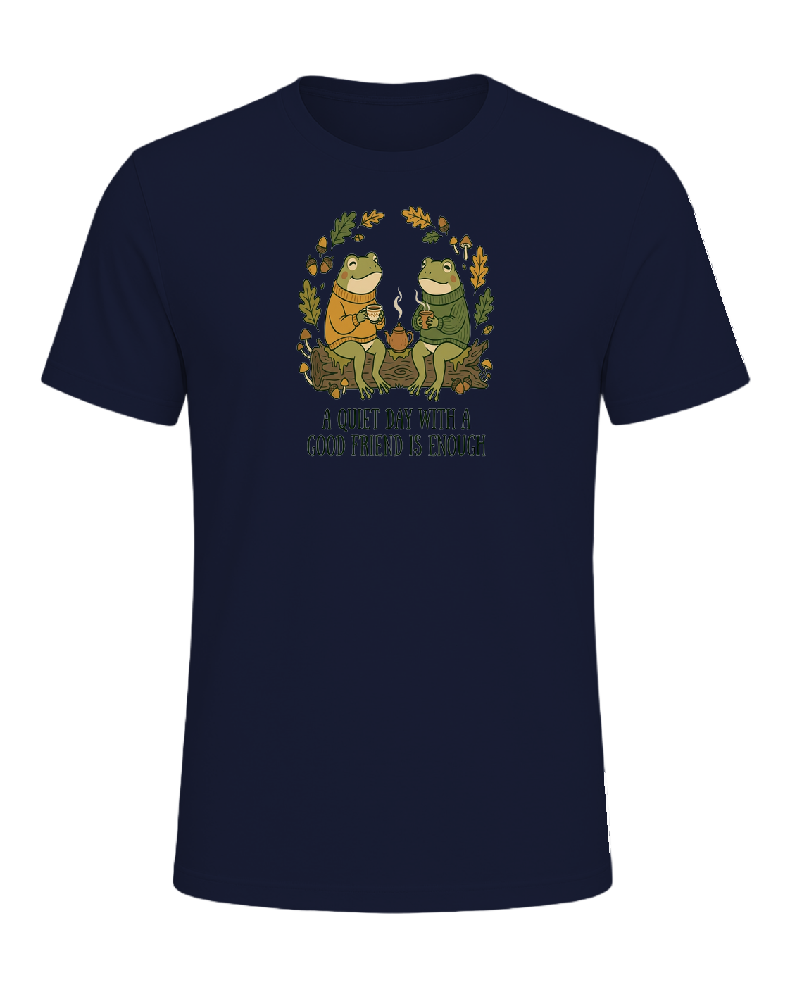 Cozy Frog Friends — Navy