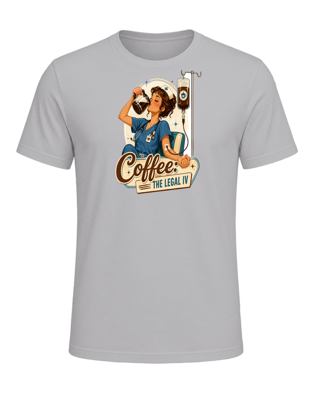 Nurse + Coffee — Athletic Heather