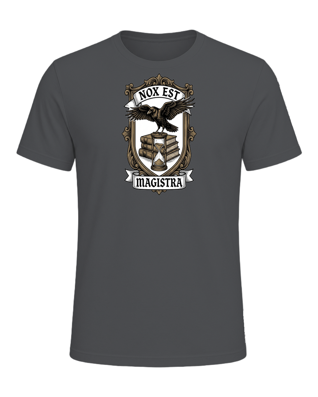 Latin Motto Crest — Asphalt