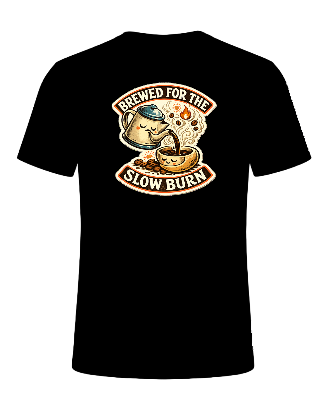 Brewed For The Slow Burn Tee — Black