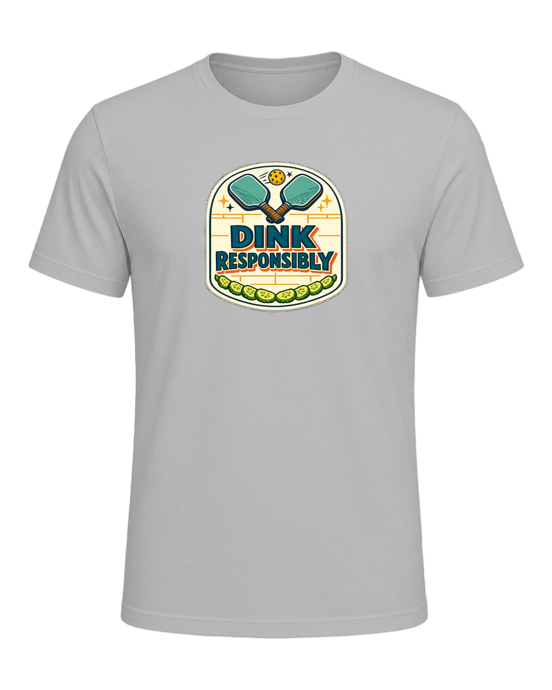 Dink Responsibly Tee — Athletic Heather