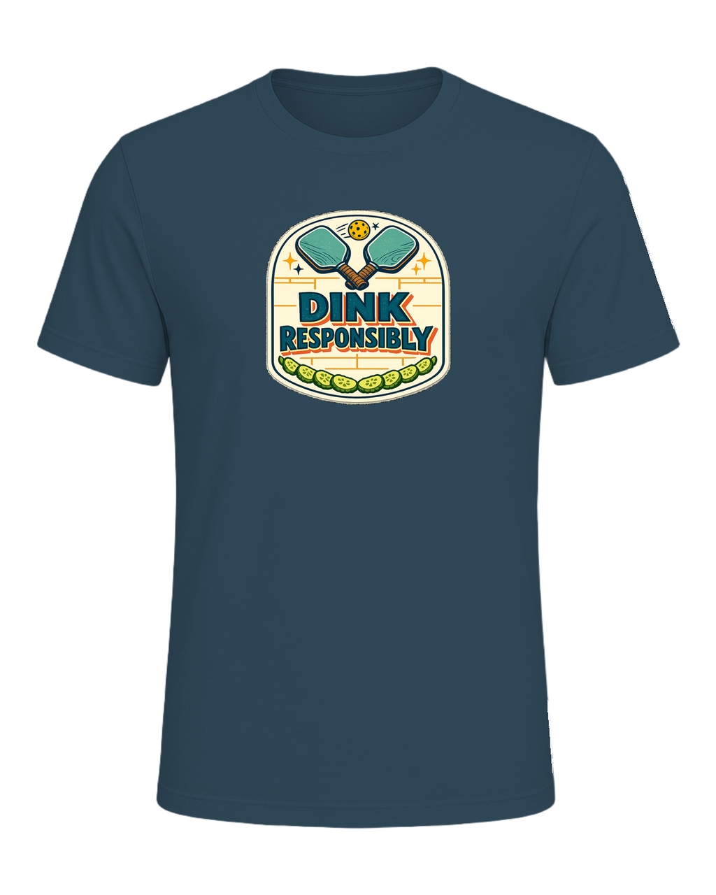 Dink Responsibly Tee — Deep Teal
