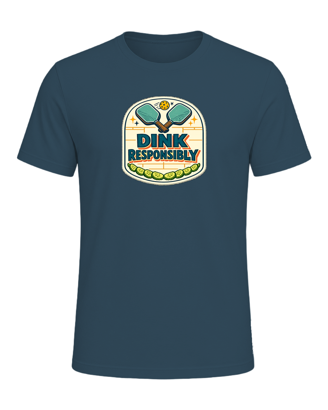 Dink Responsibly Tee — Deep Teal