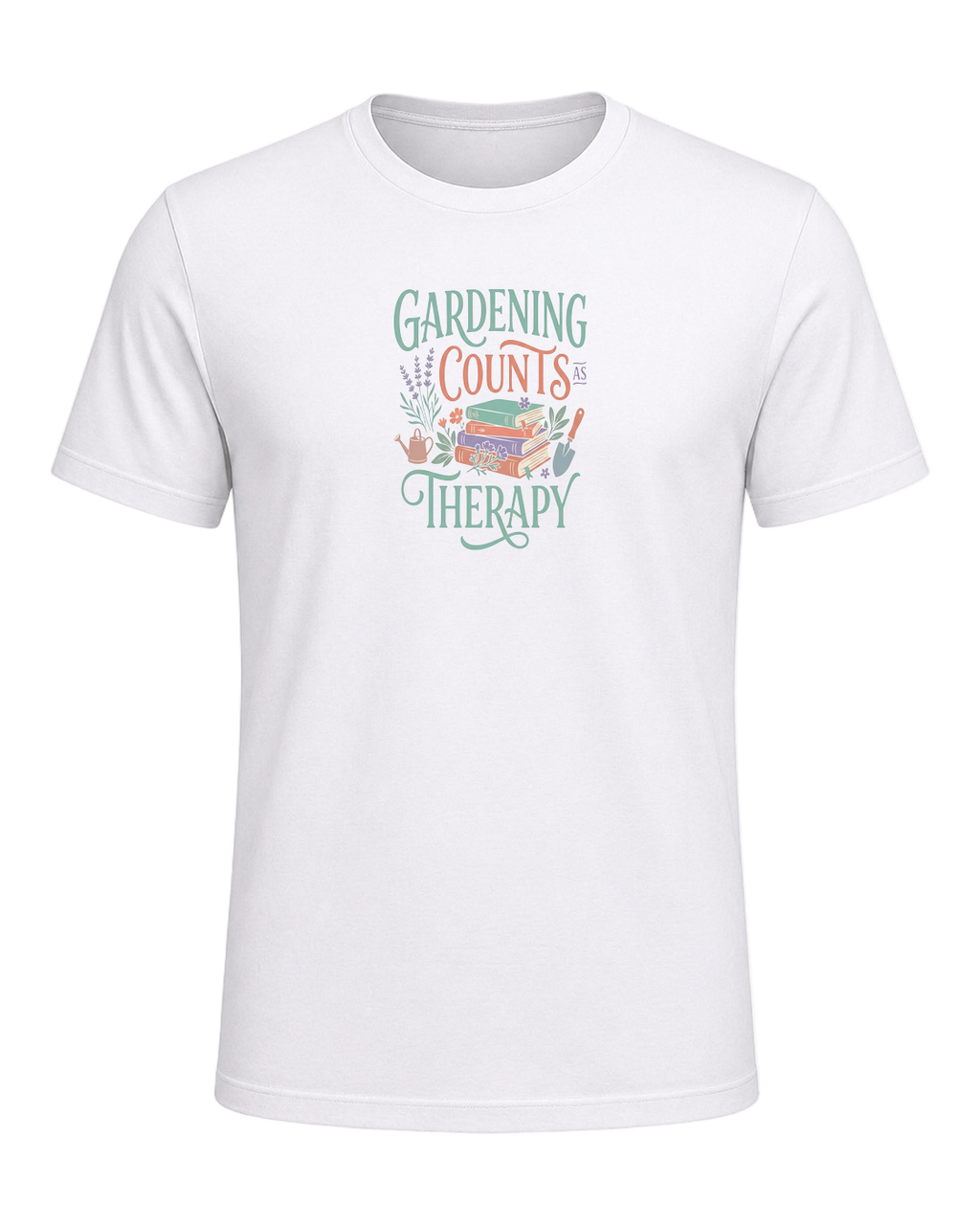 GARDENING COUNTS AS THERAPY — White