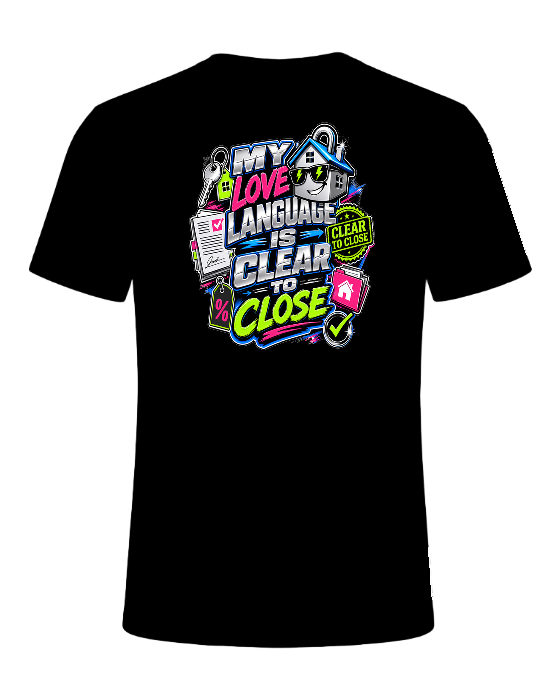 MY LOVE LANGUAGE IS CLEAR TO CLOSE — Black