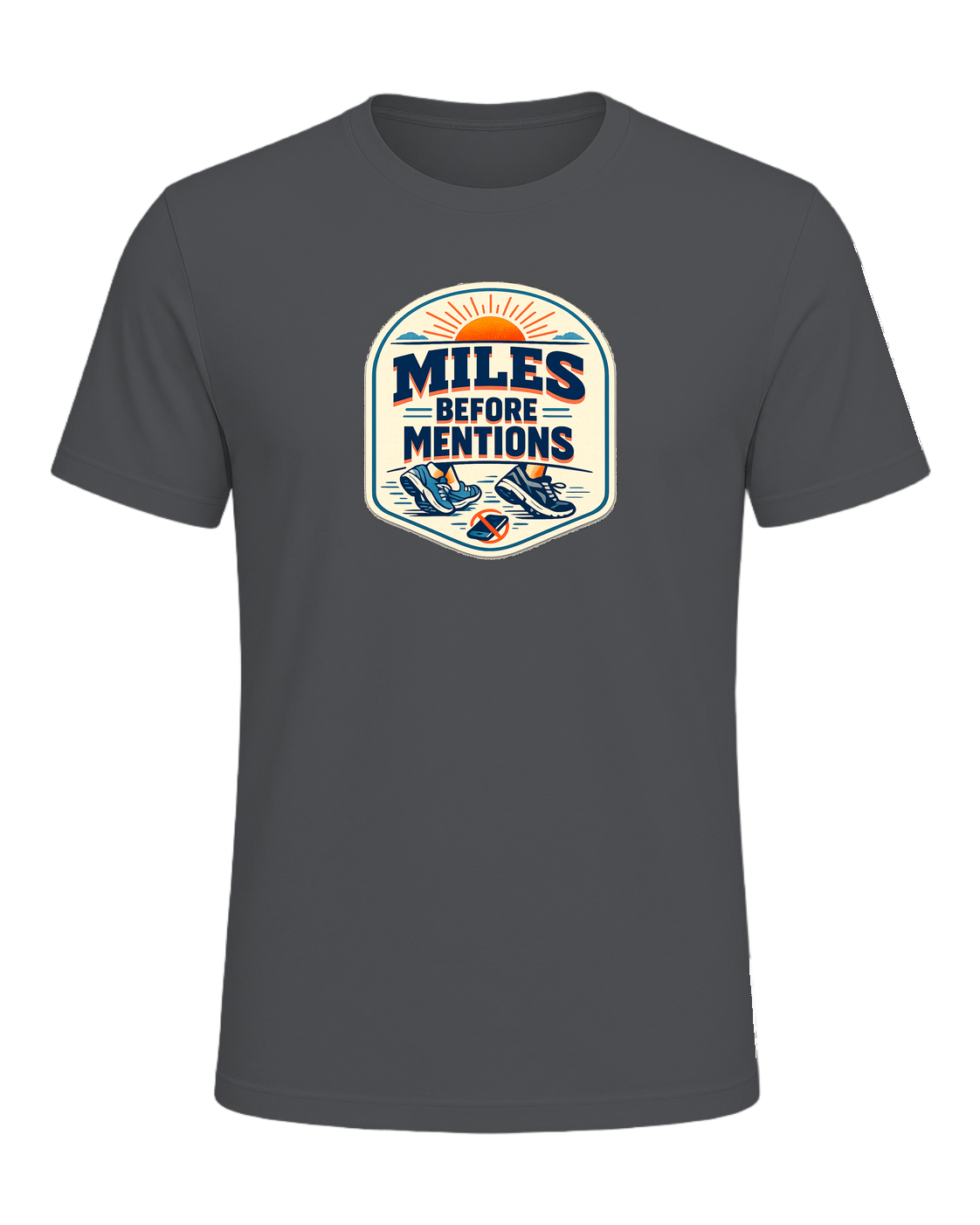 Miles Before Mentions Tee — Asphalt