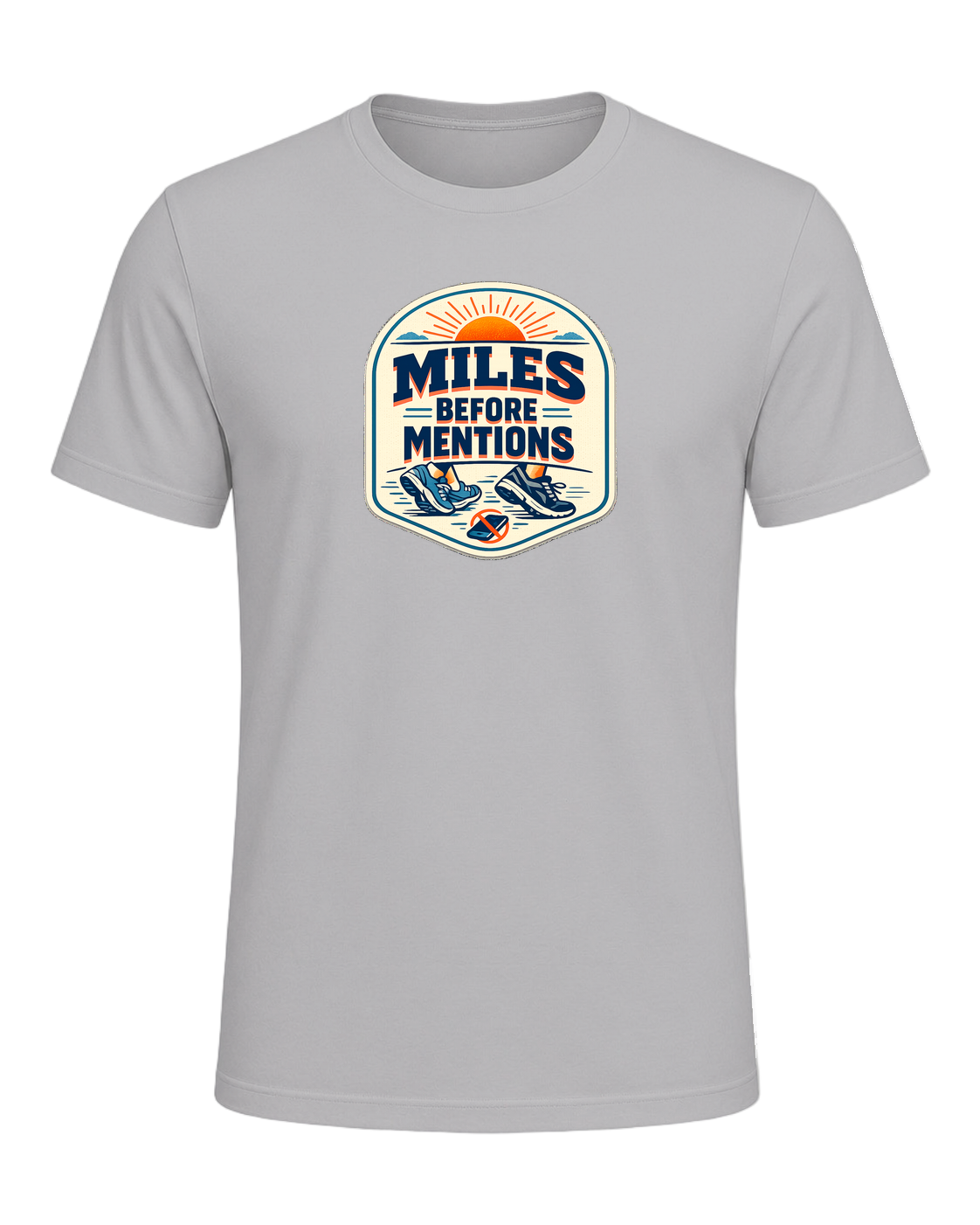 Miles Before Mentions Tee — Athletic Heather