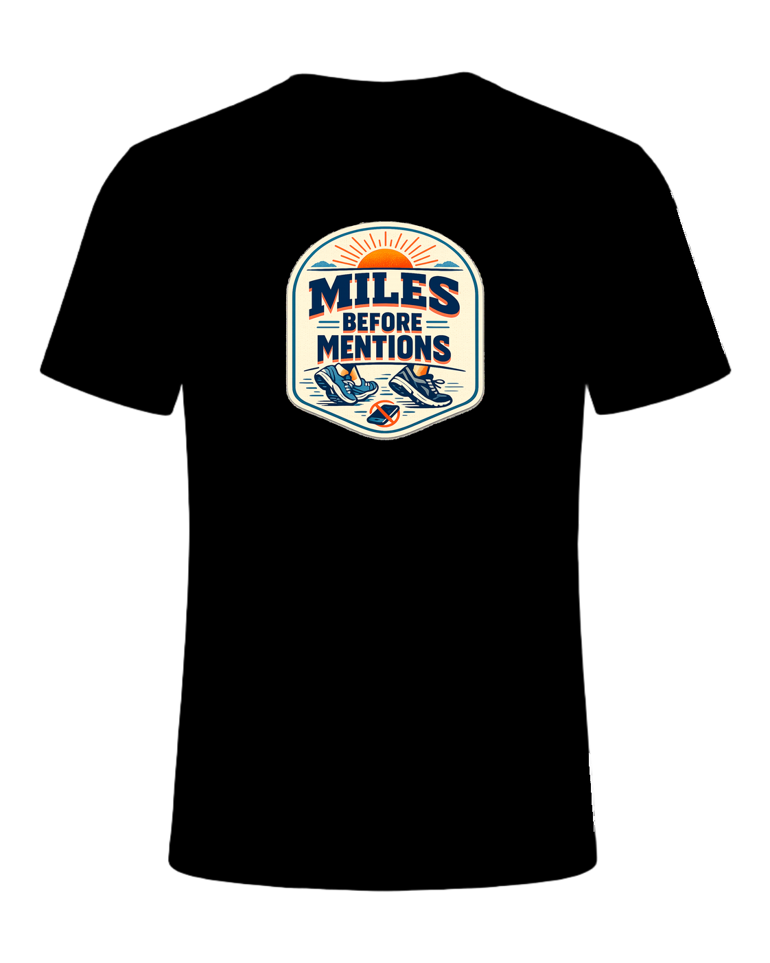 Miles Before Mentions Tee — Black