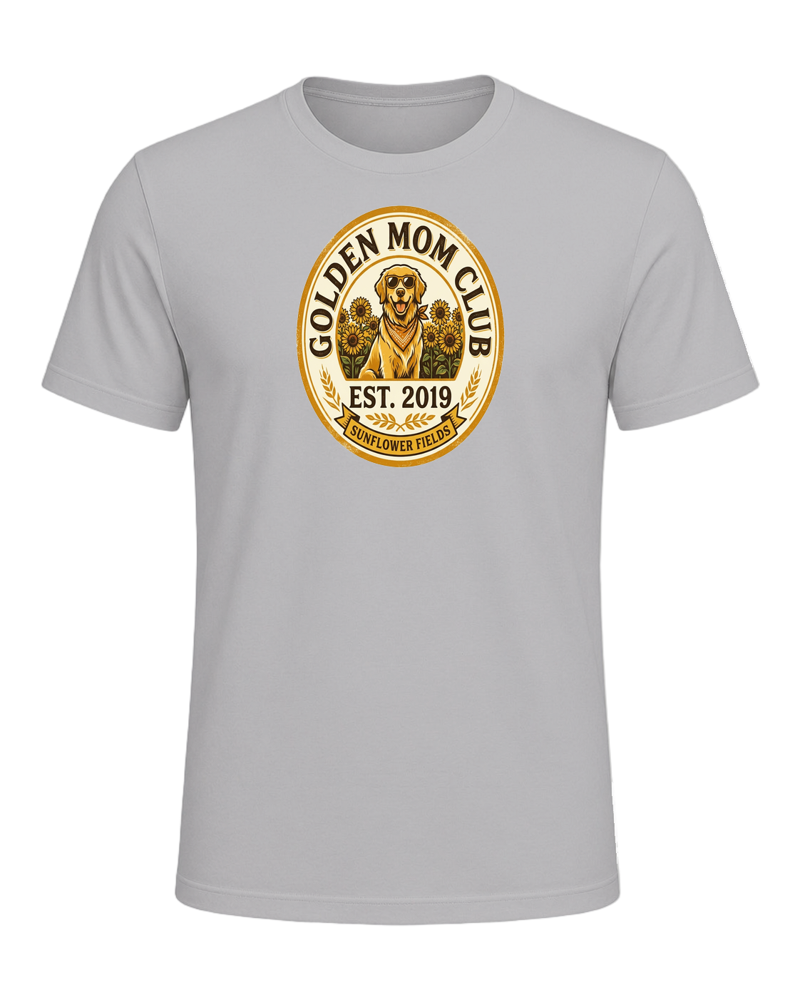 Golden Retriever Mom — Athletic Heather