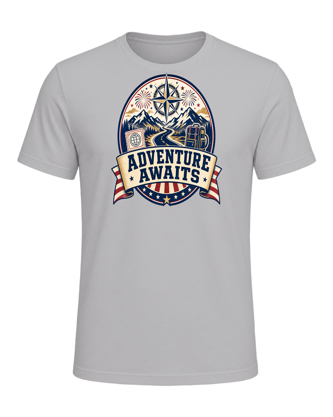ADVENTURE AWAITS — Athletic Heather