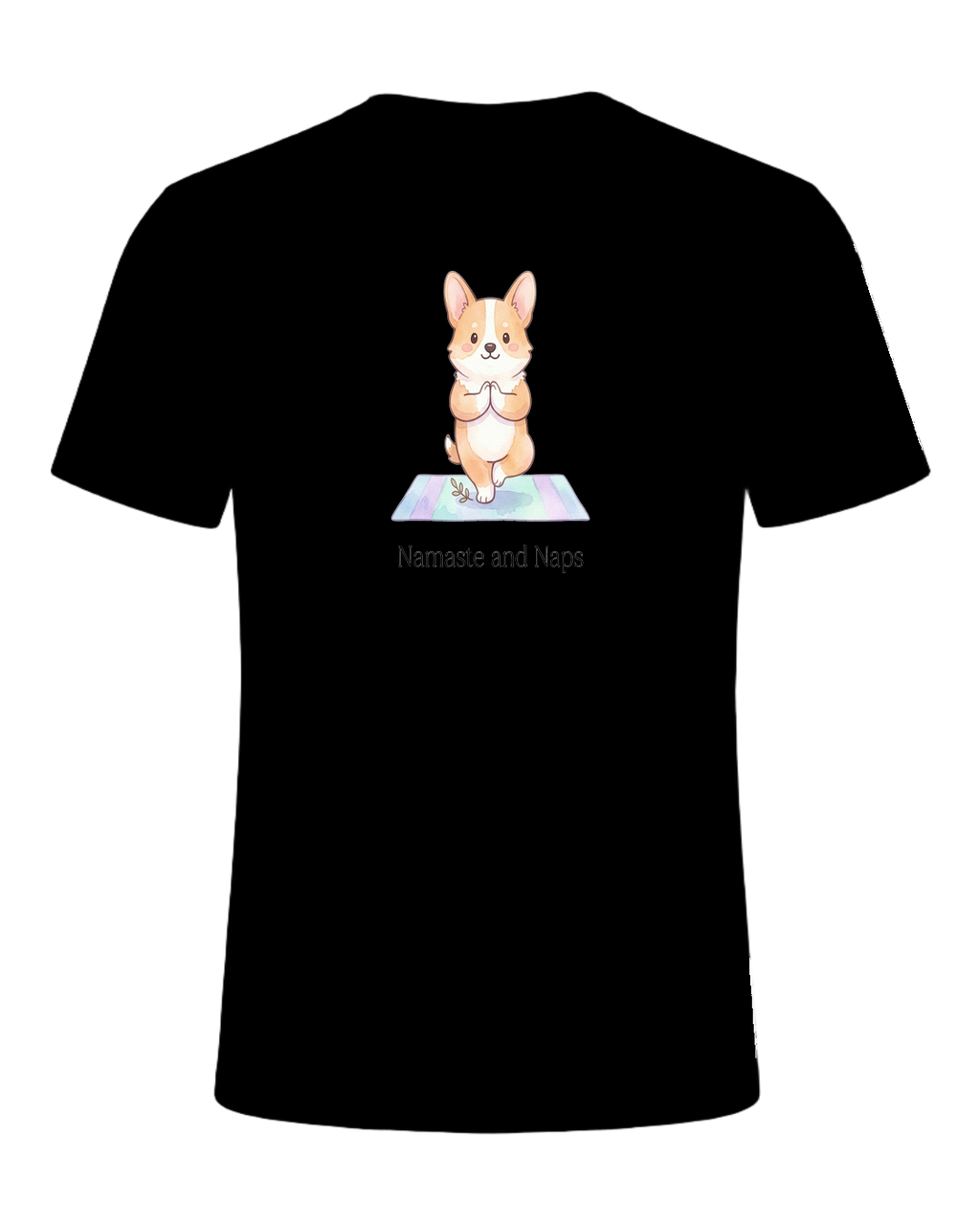Corgi + Yoga — Black
