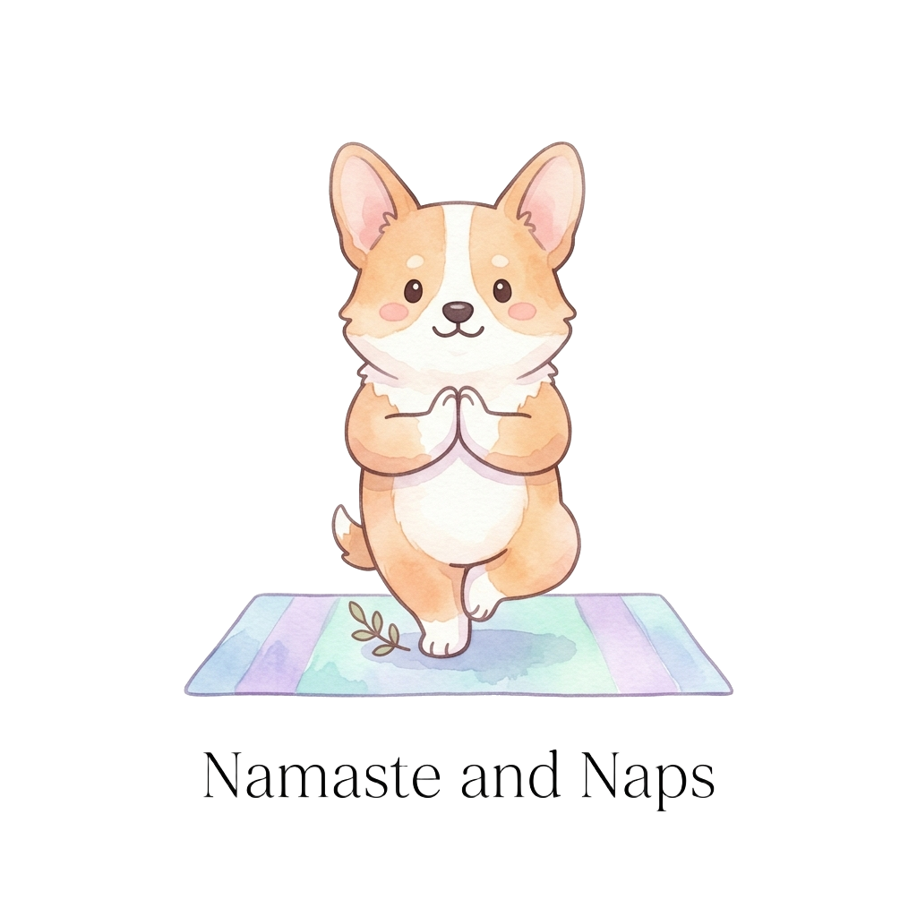 Corgi + Yoga