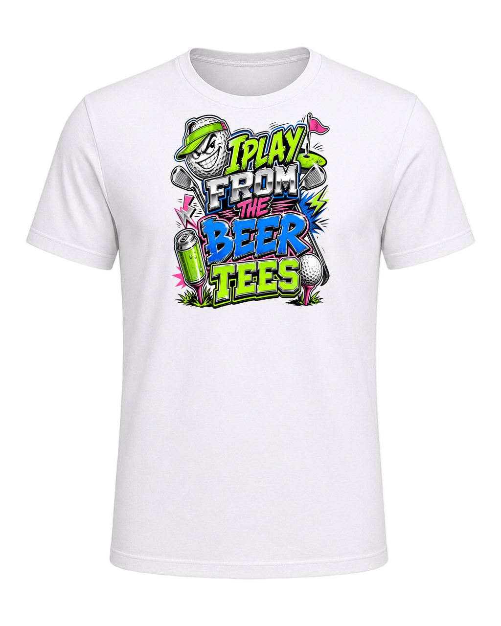 I PLAY FROM THE BEER TEES — White