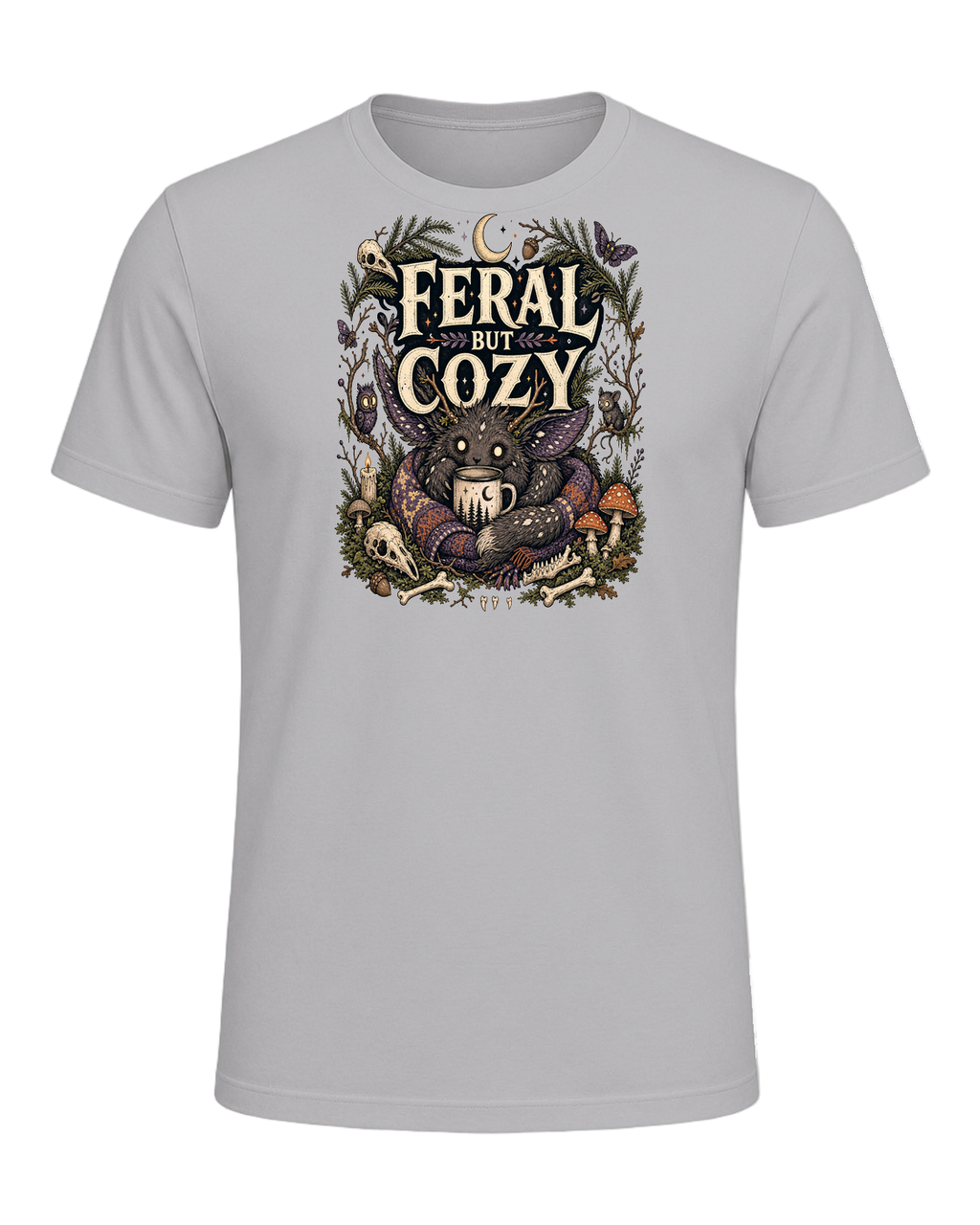 FERAL BUT COZY — Athletic Heather