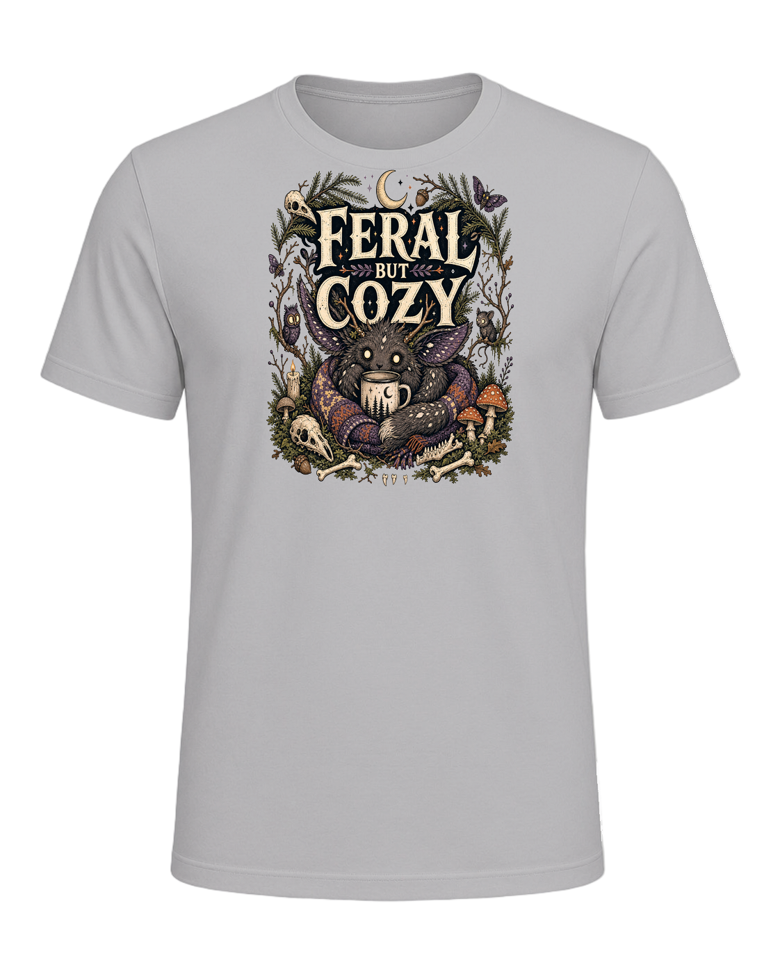 FERAL BUT COZY — Athletic Heather