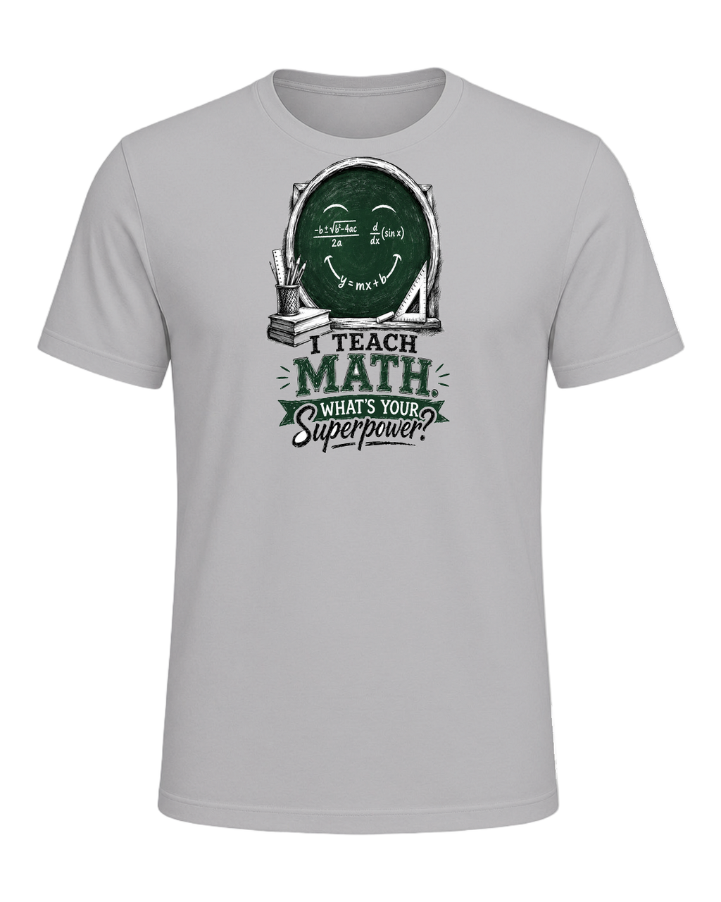 Math Pun Teacher — Athletic Heather