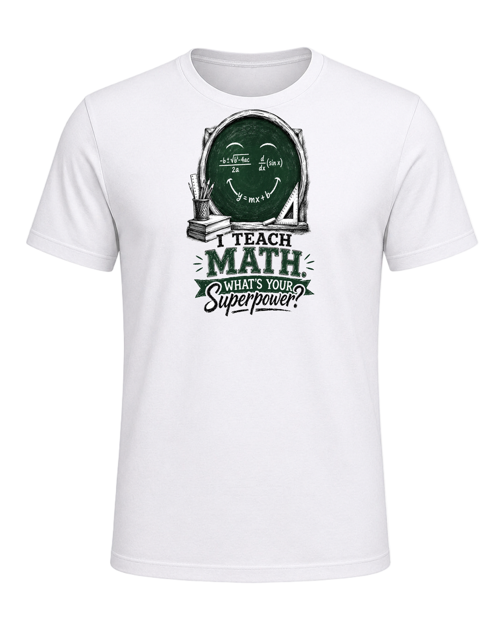 Math Pun Teacher — White