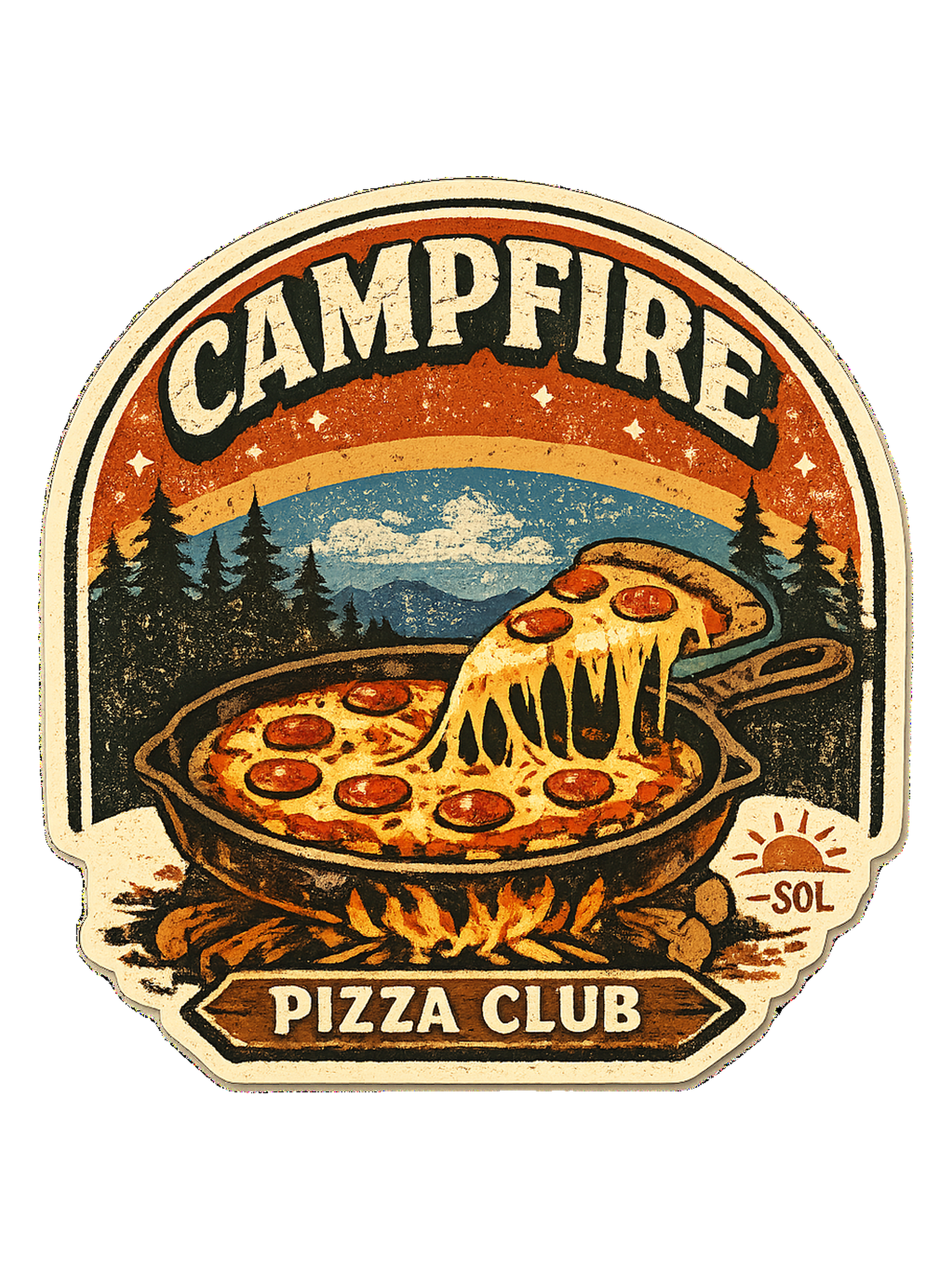 Campfire Pizza Club Tee