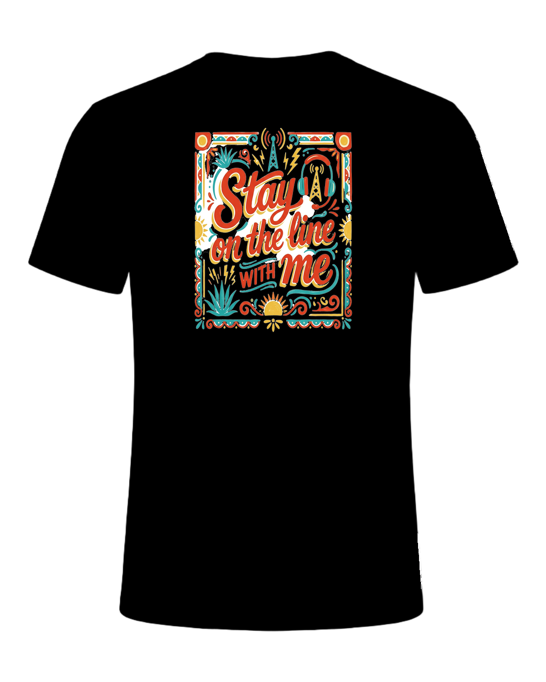 Stay on the line WITH me — Black