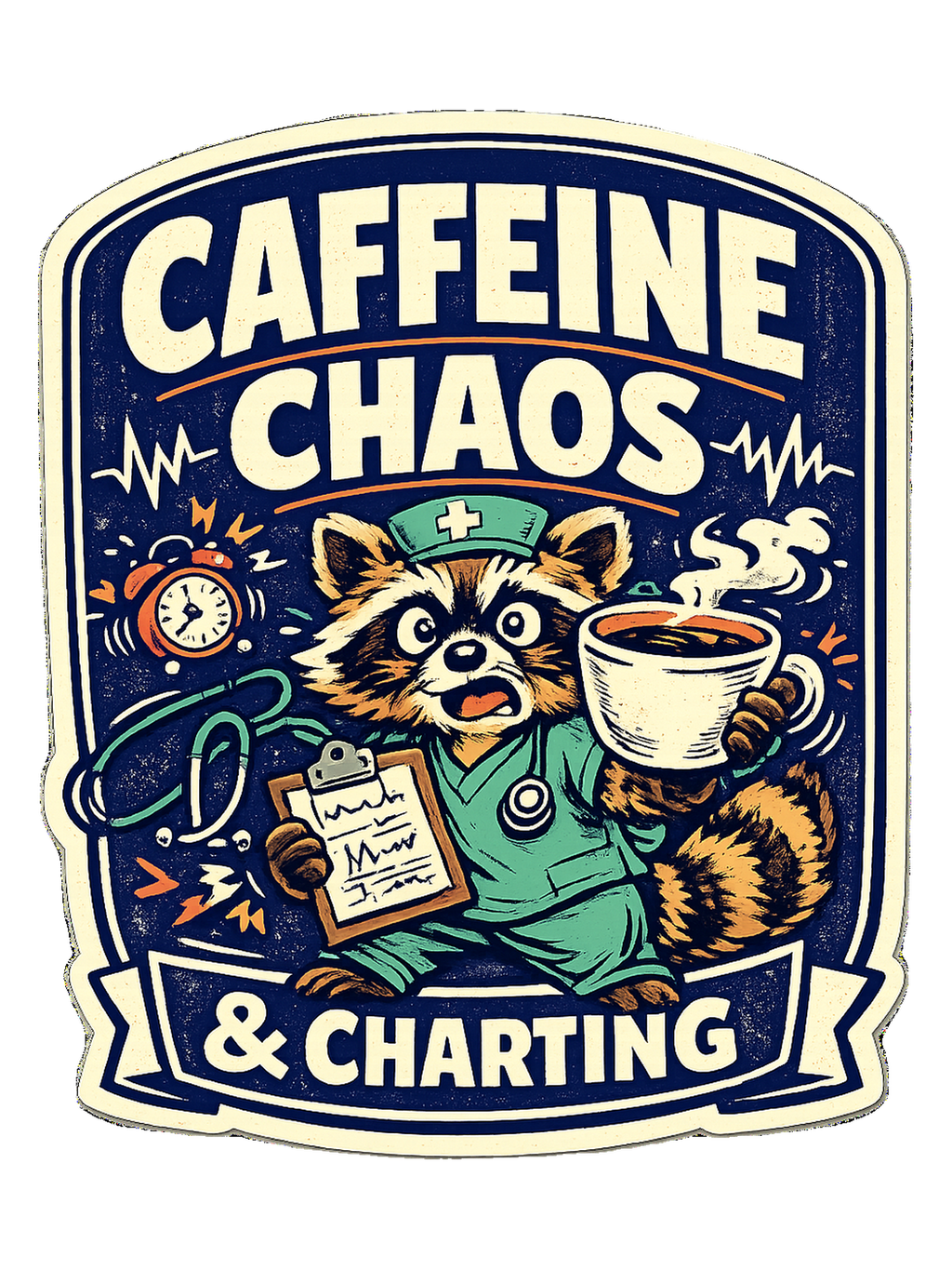 Caffeine Chaos & Charting Tee