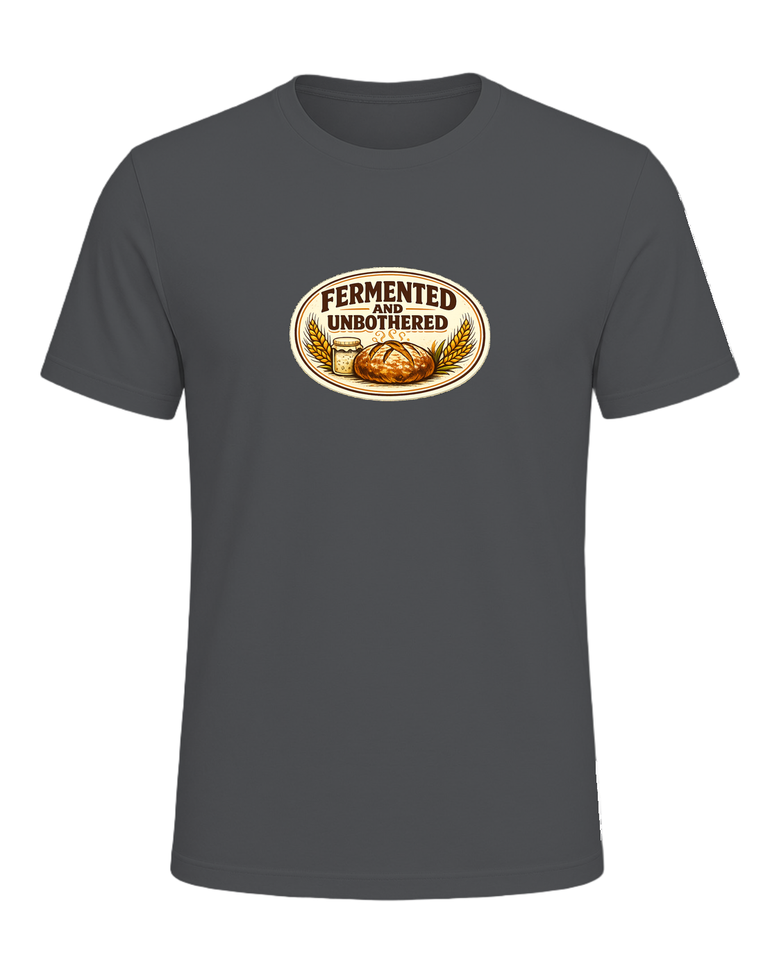 Fermented And Unbothered Tee — Asphalt